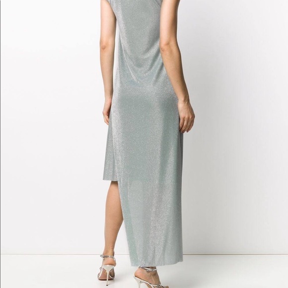 Beautiful authentic Lanvin drape design, asymetric dress, polyamide/silk,size 42 - Picture 4 of 9